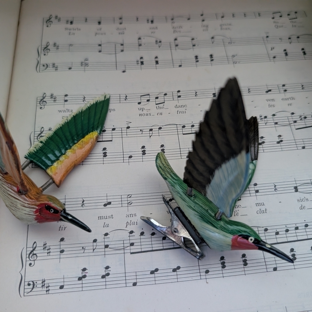 Colorful Bird Clip Decorations